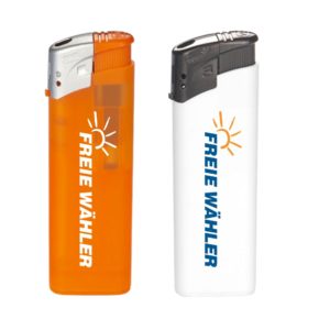 ANGEBOT Elektronik-Feuerzeuge orange <br> (100 Stück)