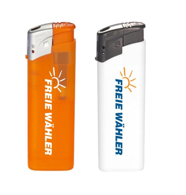 ANGEBOT Elektronik-Feuerzeuge orange <br> (100 Stück)
