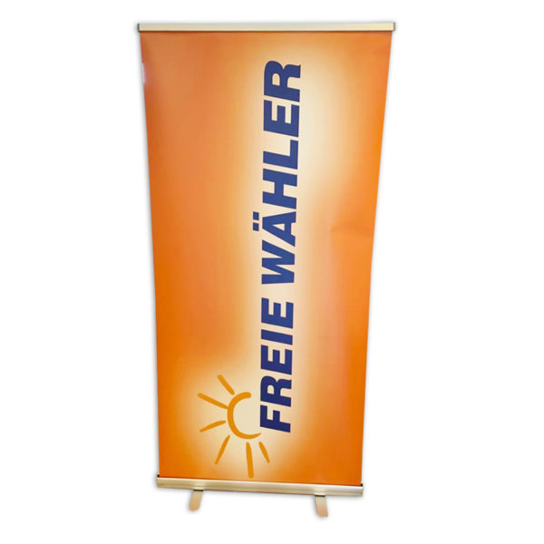 Roll-up Premium 100x200 cm Logo Hochformat