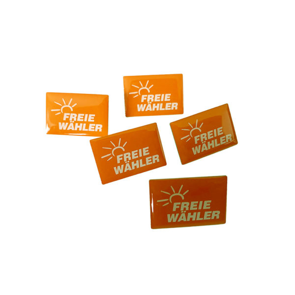 Ansteck-Pin orange – Bild 2