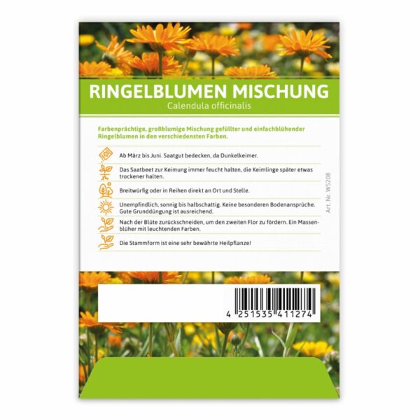 Blumensamentütchen - Ringelblumenmischung – Bild 2