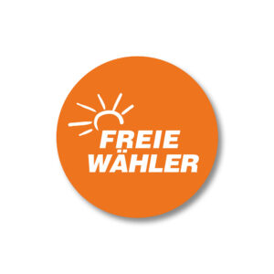 Aufkleber orange rund <br>(100 Stück)
