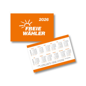 Minikalender 2026 <br>(100 Stück)