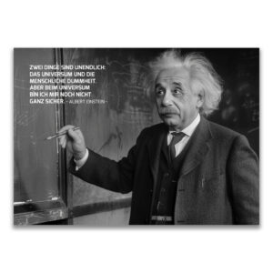 Postkarten Einstein <br>Motiv 2 - schwarz-weiß<br>(100 Stück)
