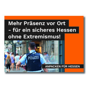 Themenpostkarten Polizei<br>(500 Stück)